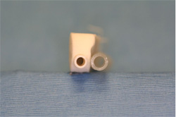 Comparative view of cross-sectional diameter of Venti-Pak with the post-operative nasal airyway